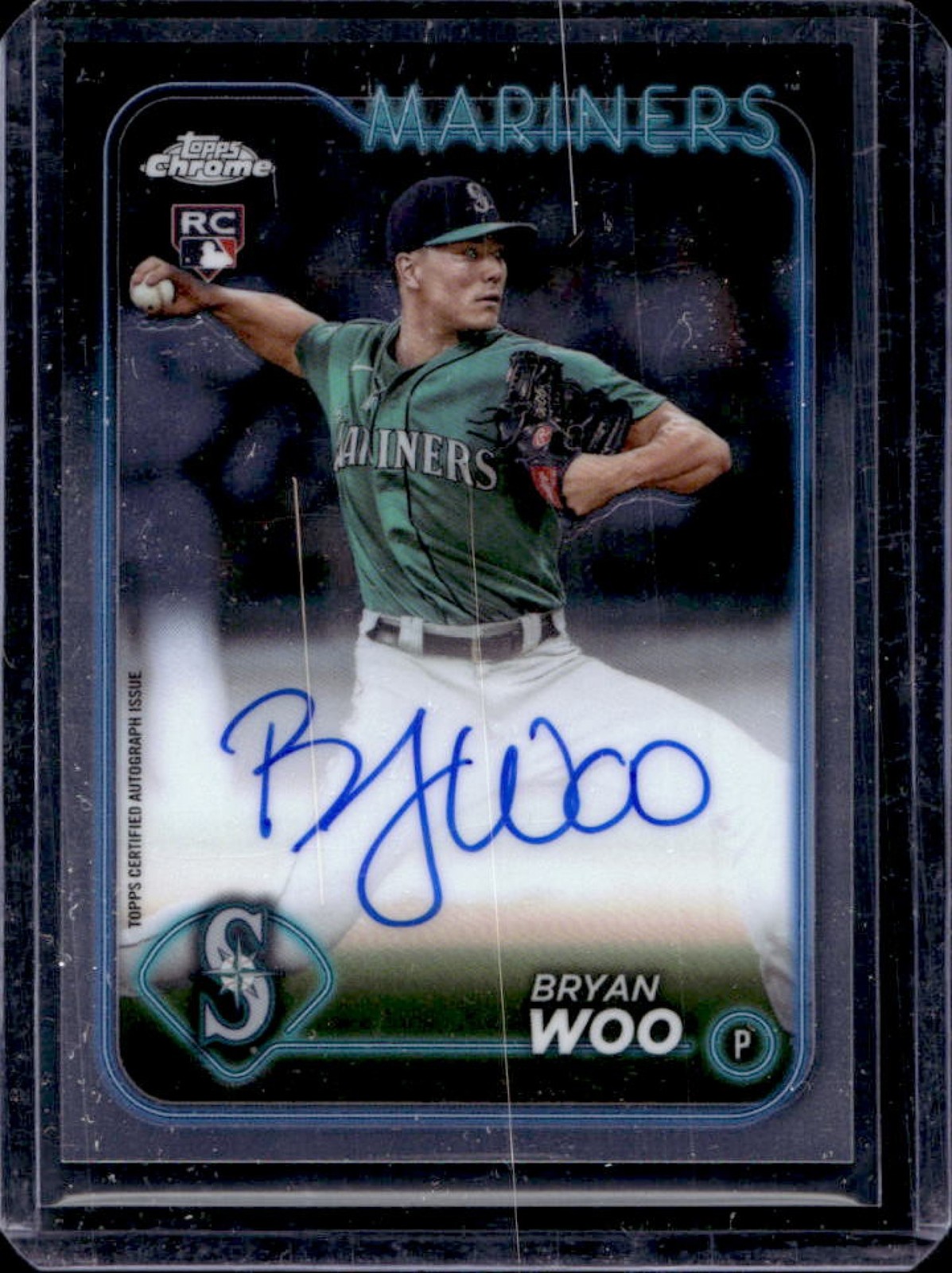 2024 Topps Chrome Bryan Woo Rookie Auto RC #RA-BWO Mariners