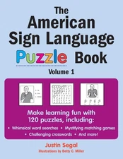 The American Sign Language Puzzle Book - paperback Segal, Justin