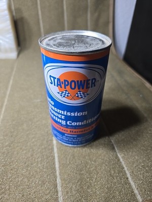 Vintage Sta Power Transmission Power Steering Conditioner~ 1970s 12 Oz Can~ FULL
