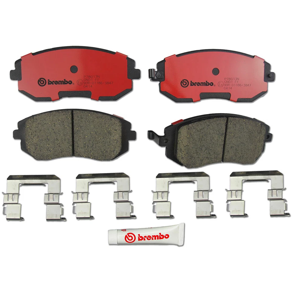 Kit de pastillas de rotores de freno delanteros traseros Brembo para Subaru Impreza 2006 Foto 4 de 4