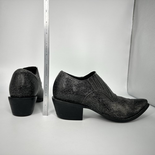 Durango Embroidered Short Western Ankle Boot Women 6 M Black - Picture 9 of 9