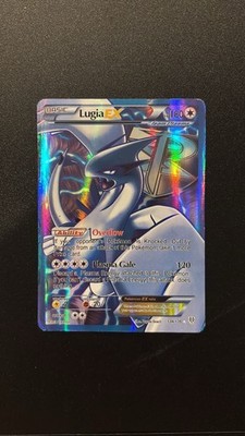 2012 Lugia Ex 134/135 black and white plasma storm full art
