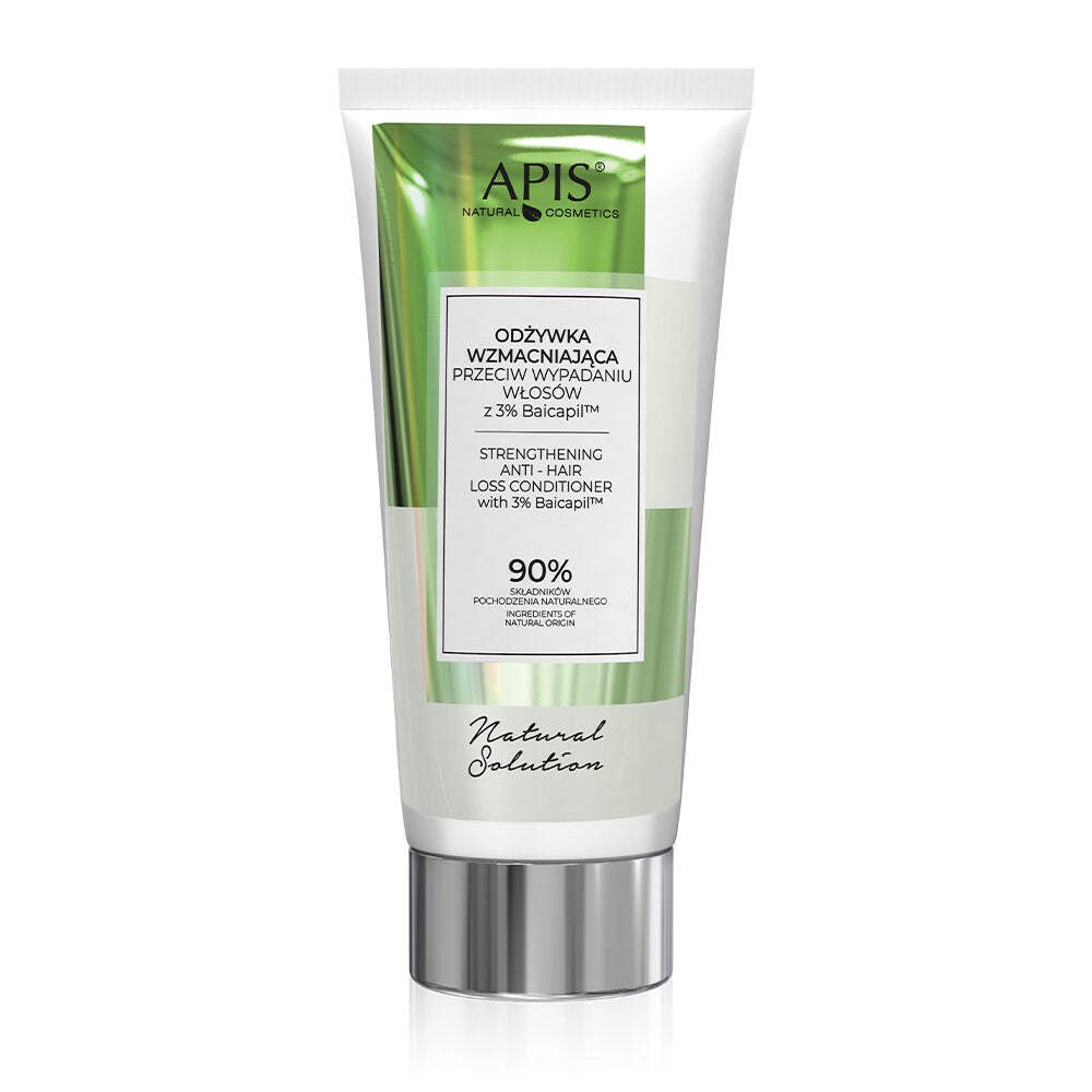 Apis Natural Cosmetics Natural Solution 3% Baicapil Strengthening Conditioner Against Hair Loss 200 Ml - Image 4