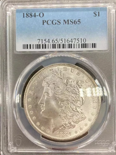 1884 O Morgan Silver Dollar PCGS MS-65