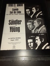Tony Sandler Ralph Young Viva El Amor Rare Original Promo Poster Ad Framed