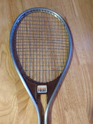 011225 Vintage Head Edge Tennis Racquet Racket 4 1/2 Brown AMF graphite - Picture 2 of 16