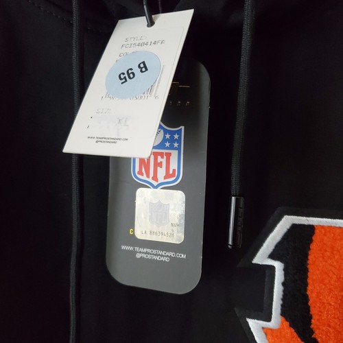 Cincinnati Bengals Sweatshirt Hoodie Pro Standard Luxury Athletic Black XL NWT - Picture 8 of 14