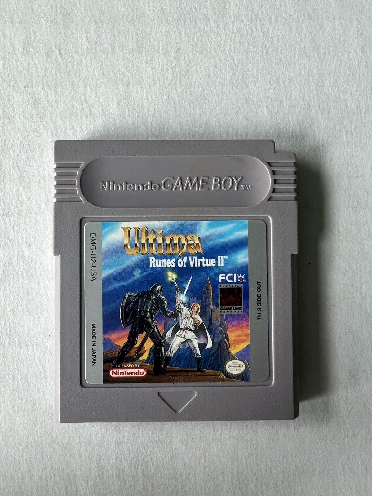 Ultima: Runes of Virtue II 2 (Game Boy, 1993) AUTHENTIC Tested Saves