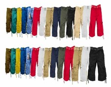 New Men's FOCUS 6 Pocket Cargo Shorts : 30 to 44 with BELT 