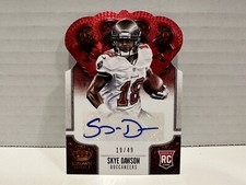 2013 Crown Royale Retail Red Die-Cut Signatures /49 Skye Dawson Rookie Auto RC!