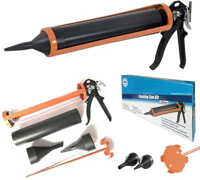 Mörtelpresse Set 800ml Mörtelspritze 12:1 Fugenpistole Gipspresse +4 Düsen Quirl - Bild 1 von 4