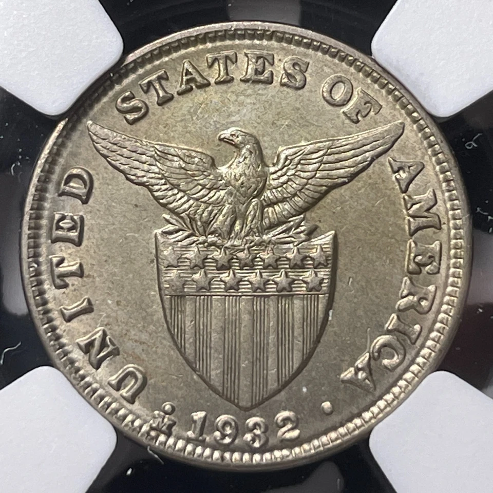 1932-M U.S. Philippines 5 Centavos NGC MS64 Lot#A9840 Choice UNC! - Image 3 of 3