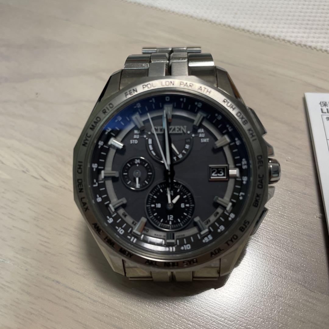 Citizen Attesa AT9091-51H Eco-Drive Day Date Stainless Steel 