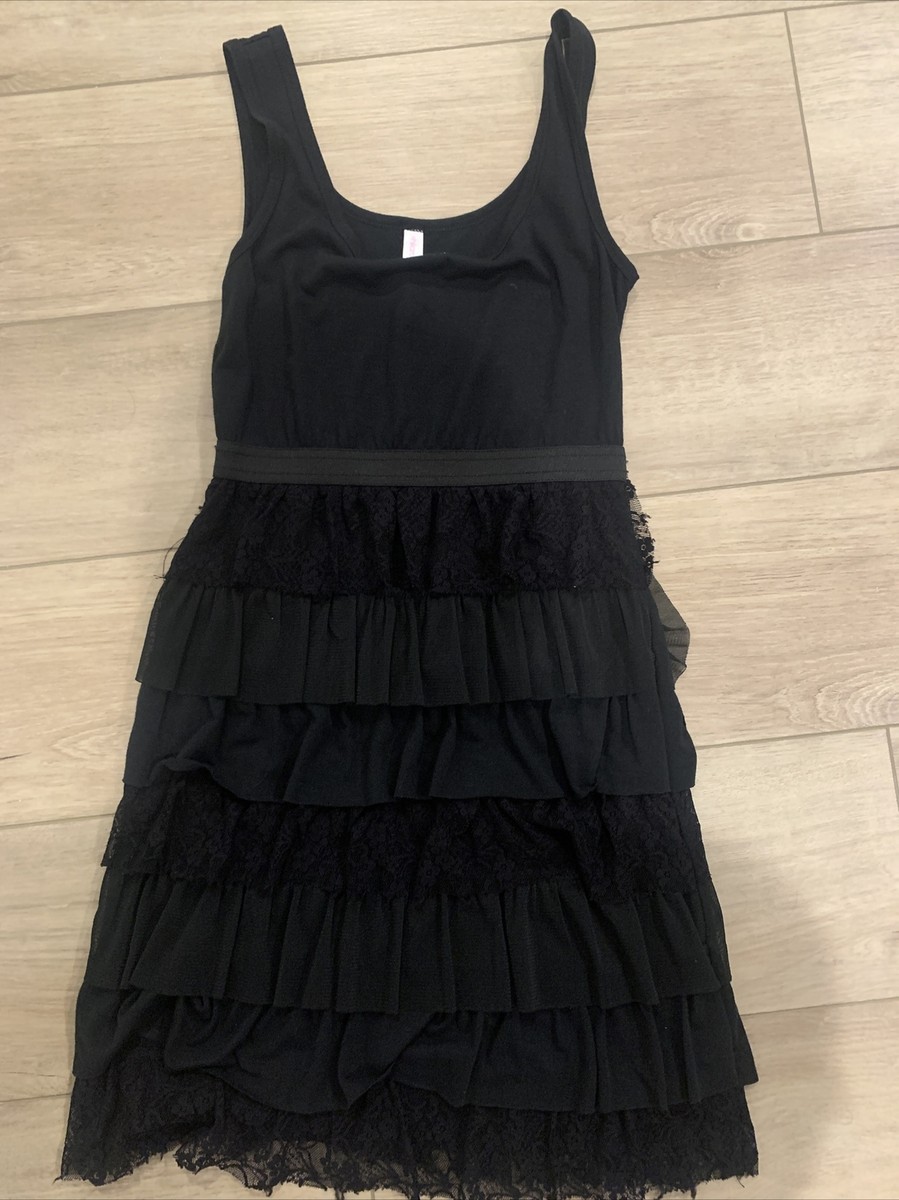 xhilaration black dress Leather Black Fit And Flare Gown Xhilaration Juniors Faux Leather Fit Flare Dress Black S, $16