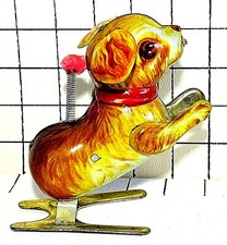 Vintage Tin Litho Japan Windup Action Motion Dog 1950's-60's