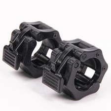 50mm A Pair Lock Jaw Collars Olympic Barbells Muscle Clamp Bar Lockjaw 2'' Black