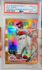 2019 Bowman Chrome Draft RECE HINDS Orange Refractor #BDC131 PSA 9 #'d to /25