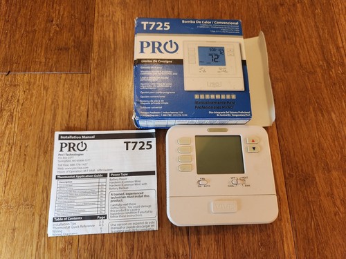 Pro1 IAQ T725 5+1+1 Day Dual-Powered Programmable Thermostat, 2H/1C - Picture 5 of 8