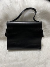 Vittoria Napoli Woman Purse Clutch  Black Genuine Leather Magnetic Closure Italy