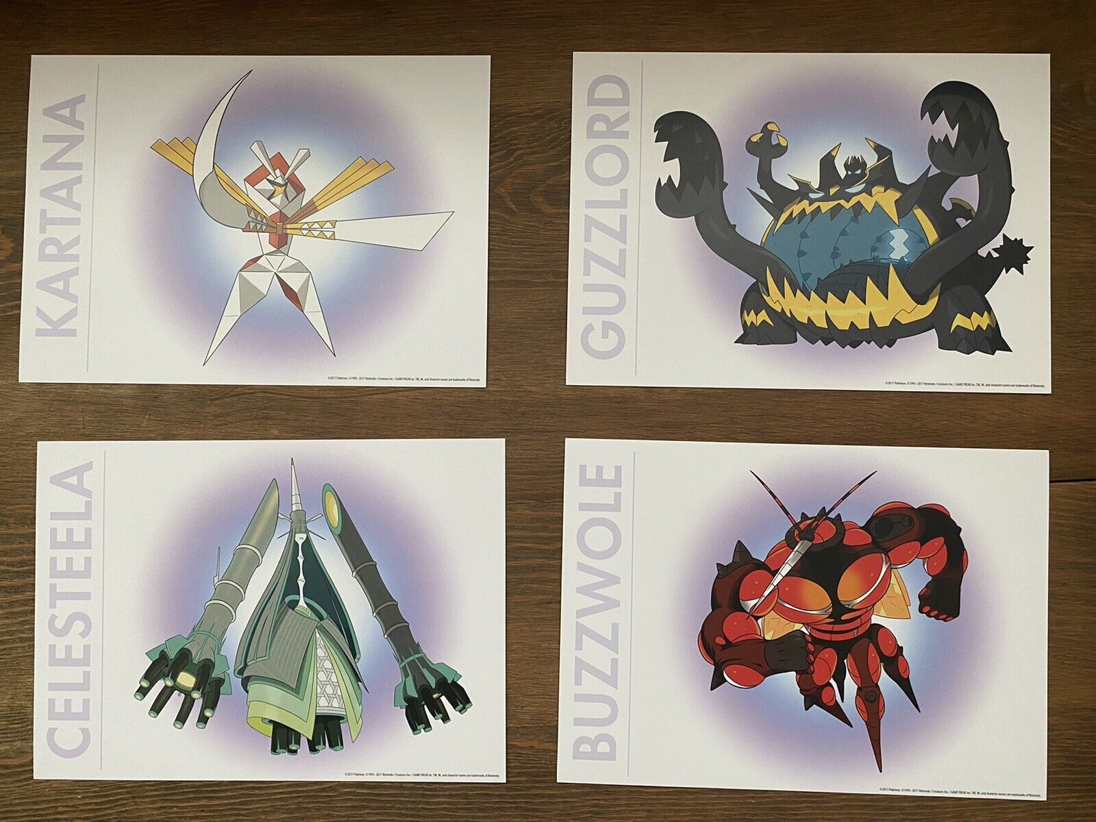 Lunala & Solgaleo - Alola Region Pokemon Mini Poster 8x11