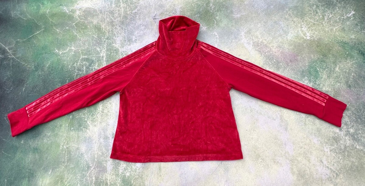 adidas velour tracksuit womens burgundy