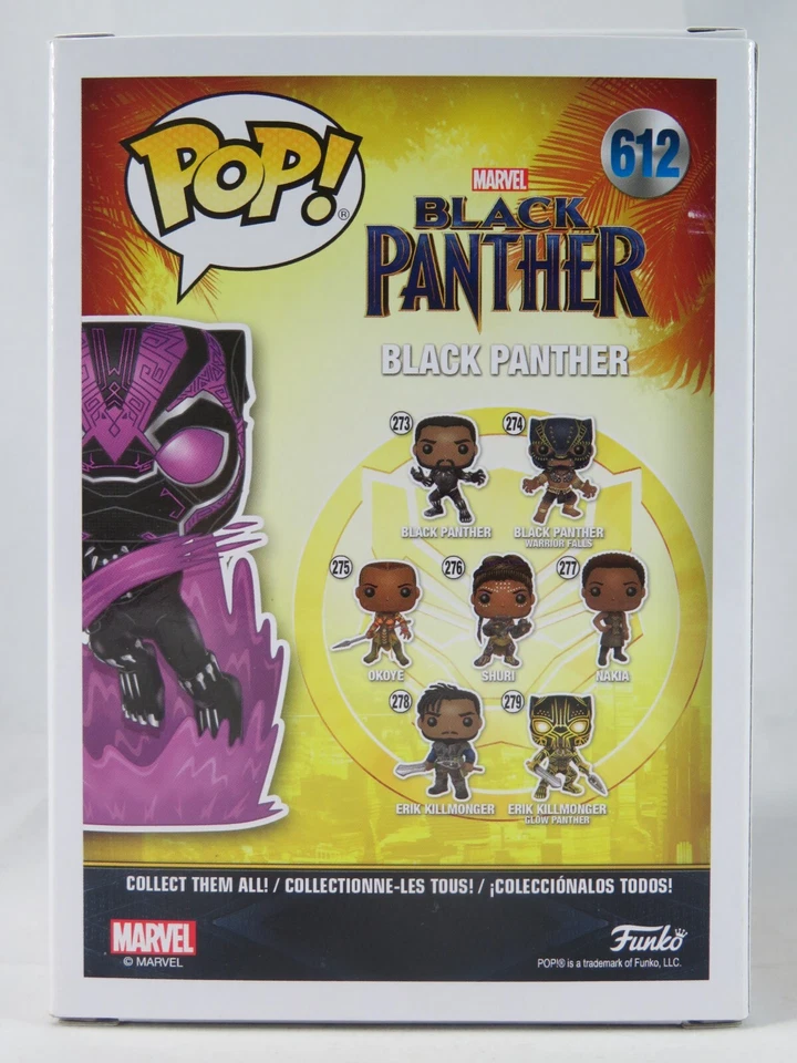 Marvel Funko Pop - Black Panther (Glow) - Collector Corp - No. 612 - image 3 of 4