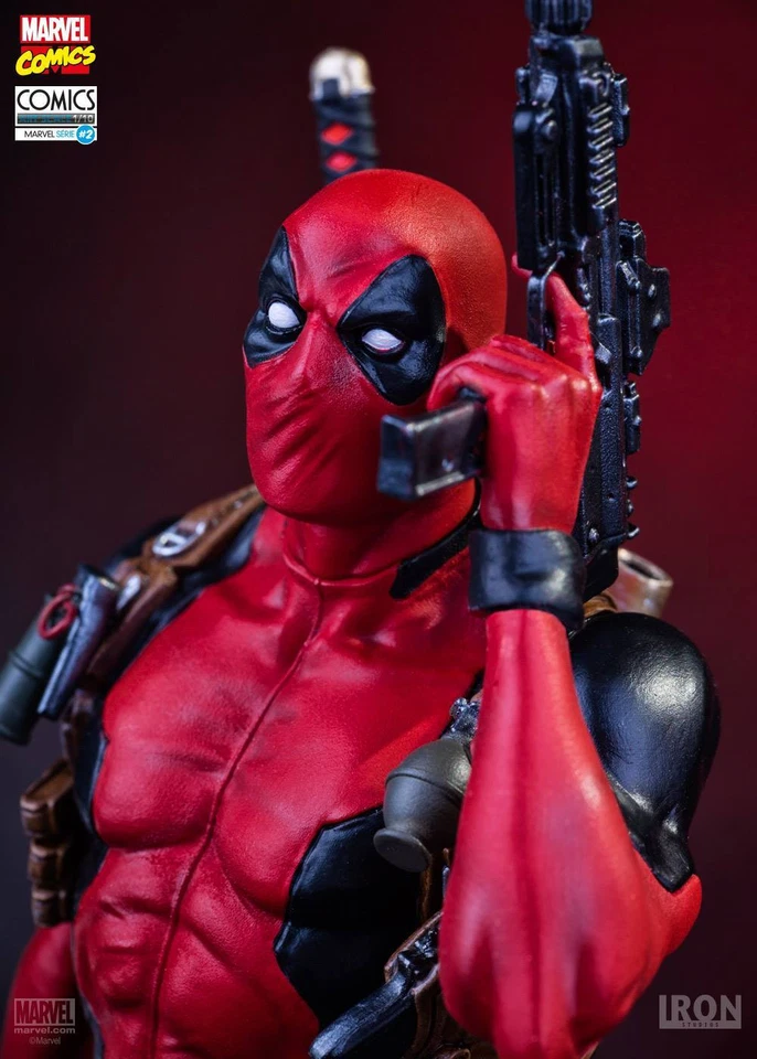 Figura Estatua Iron Studios Deadpool 1:10 Marvel X-Men X-Force Edición Limitada Foto 3 de 4