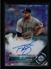 TONY ZYCH 2016 TOPPS CHROME ROOKIE PURPLE REFRACTOR AUTO #057/250 AX6221