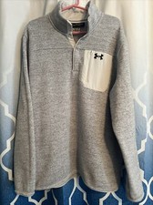 Under Armour UA Specialist Henley 2.0 Mens 2xl Sweater Light Grey XXL
