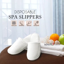 Disposable Terry Slippers Guests Unisex Spa Hotel House Travel Slipper - AS134x1