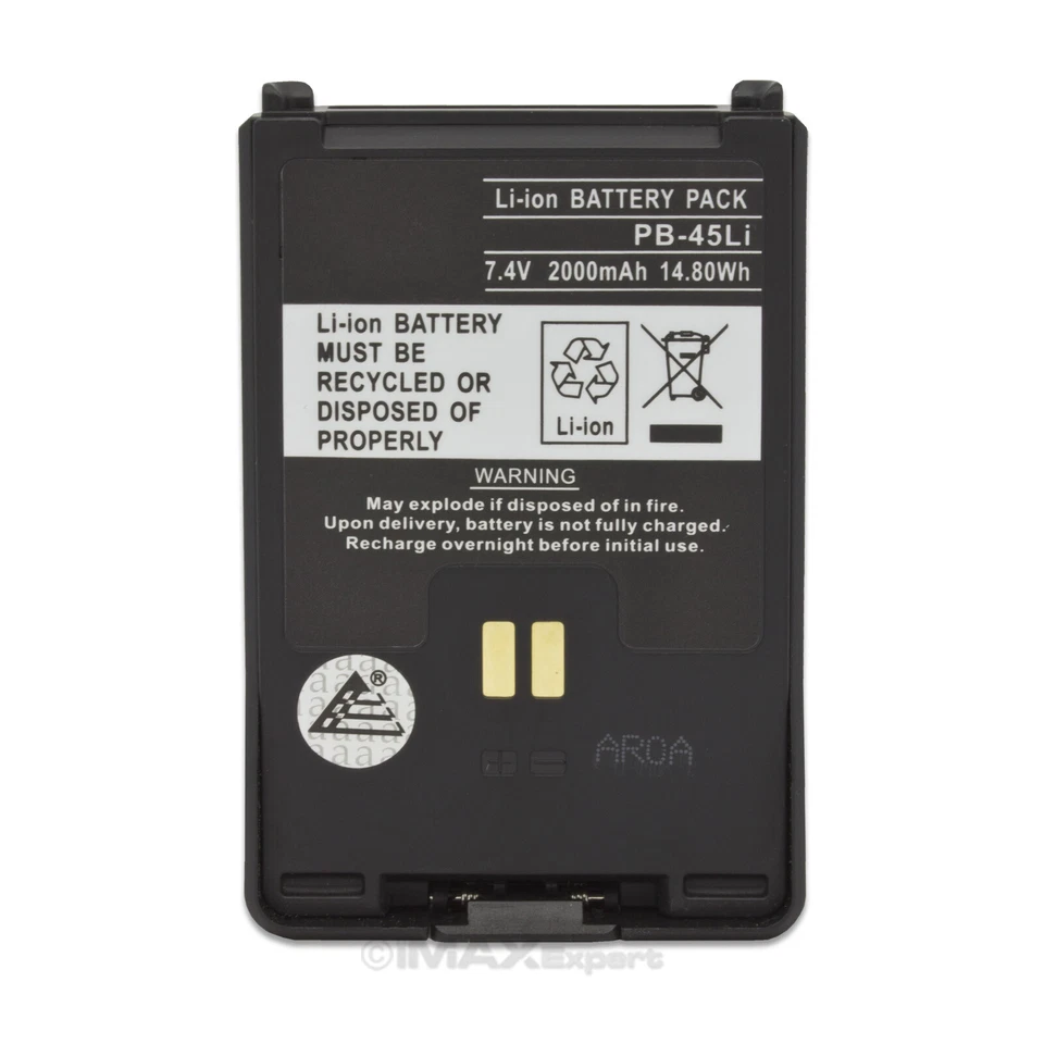 Bateria de íon de lítio 2x 7.4V 2000mAh para Kenwood PB-45, PB-45L, TH-D72A, TH-D72E - Imagem 4 de 4