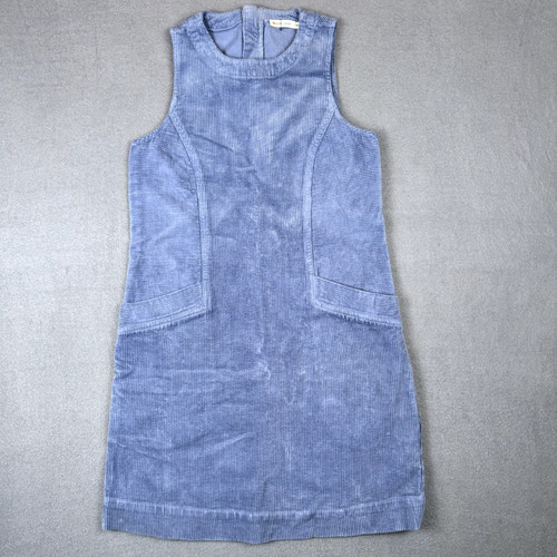 Marine Layer Womens XS Florence Blue Corduroy Sleeveless Shift Dress