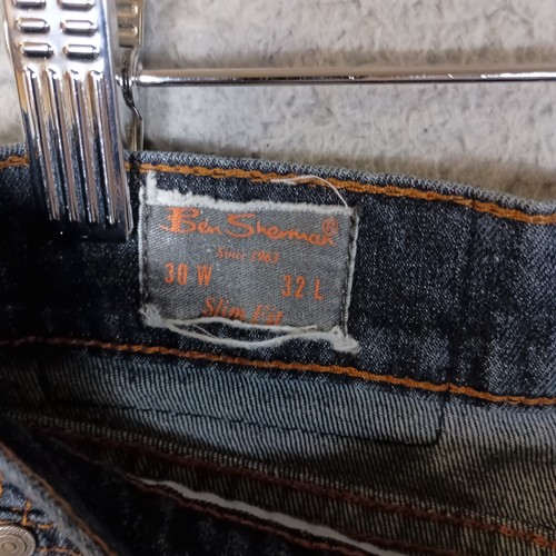 Ben Sherman Jeans Men's 30 x 32 Blue Denim Mid-Rise Slim Fit Straight Leg Retro - Picture 6 of 12