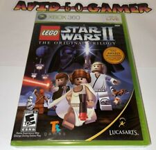 LEGO Star Wars II 2 The Original Trilogy Xbox 360 label LUCAS NTSC Sealed NEW