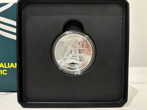 Equipo Olímpico Australiano 2024 $5 1oz Moneda Condenada Plata Fina Prueba ✅ EN MANO - Imagen 3 de 15