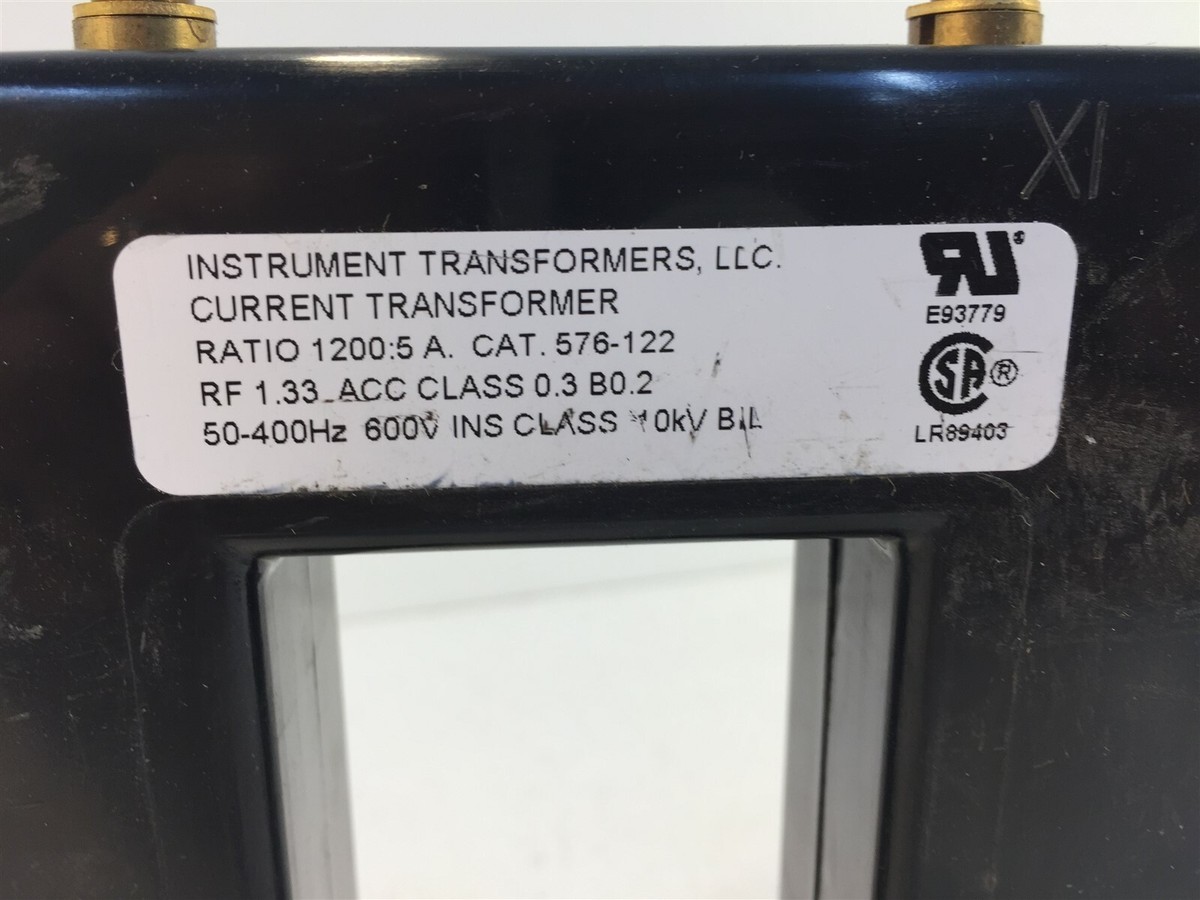 Trasformatore Di Corrente GE 576-122 – 1200:5A, 600V, 50-400Hz, Nuovo, Per Misura E Protezione - Foto 4