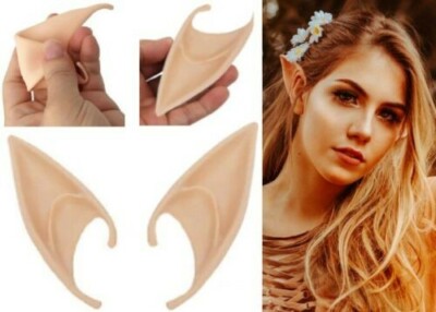 Elfen Elfenohren spitz Gummi Latex Prothese Pixie Vampir Fee Erwachsene Kind