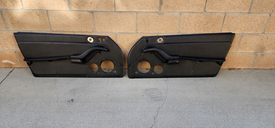95-98 OEM Porsche Convertible 911 993 Set Door Panels RH,LH Black Vinyl ...