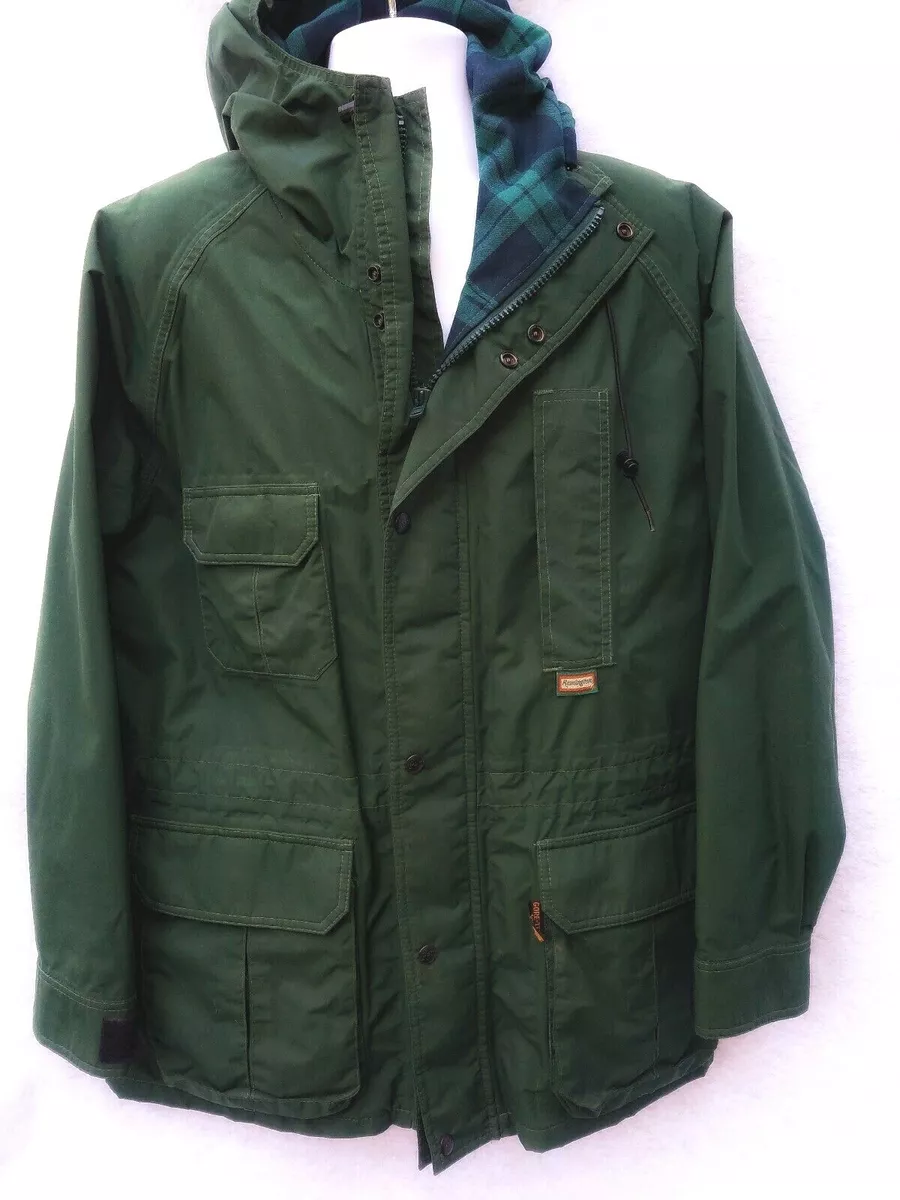 Green jacket with plaid best sale lining