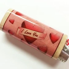 I Love You Lighter Case Holder Sleeve Cover Fits Bic Lighters