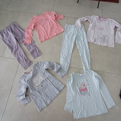 SANETTA 6 Teile Pyjamas für Mädchen *  Größe 140 
