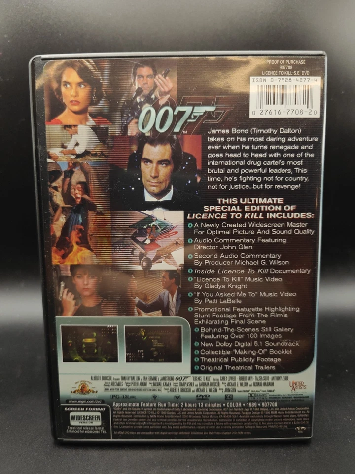 007: Licence to Kill DVD Widescreen 1989 Special Edition (Timothy Dalton) - Image 2 of 4