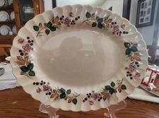 Chelsea Olde Platter Chop Plate 12 1/2" W Oval Hedgerow MYOTT by Staffordshire !