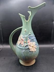 🔥 1940's ROSEVILLE APPLE BLOSSOM VINTAGE ART POTTERY CERAMIC EWER 955-10 SIGNED