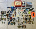 Lot of VTG 1980’s /90’s GI Joes 3.5" Figures TMNT Transformers He-Man + Weapons