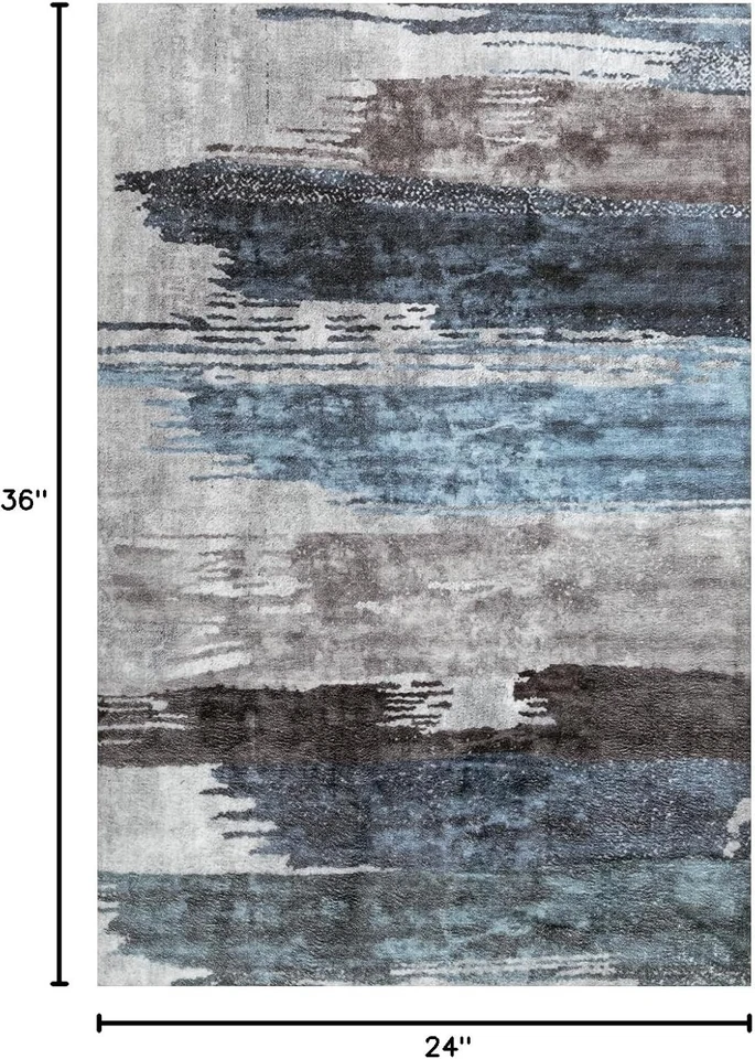 Durable and Lightweight 2x3 Modern Area Rug - Machine Washable for Easy Care - Image 4 of 4