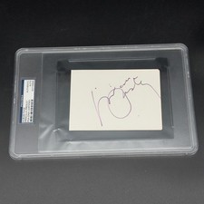 Priscilla Presley Signed Index Card Elvis Slabbed PSA/DNA Authentic Autograph
