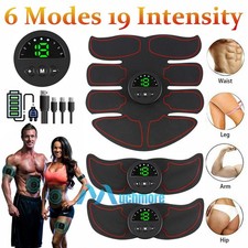 Electric Muscle Toner Toning Belt EMS Simulation Machine Fat Burner Belly Shaper
