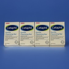 Lot of 4 Cetaphil, Gentle Cleansing Bar Normal to Dry Skin