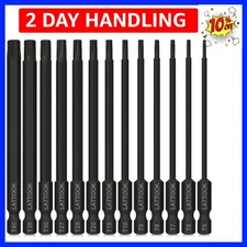 Torx Bit Set, 13-Piece Security Tamper Proof Torx Star Bits Set, Magnetic S2 ...